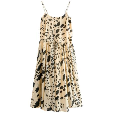 Next Next Jurk chamois / zwart