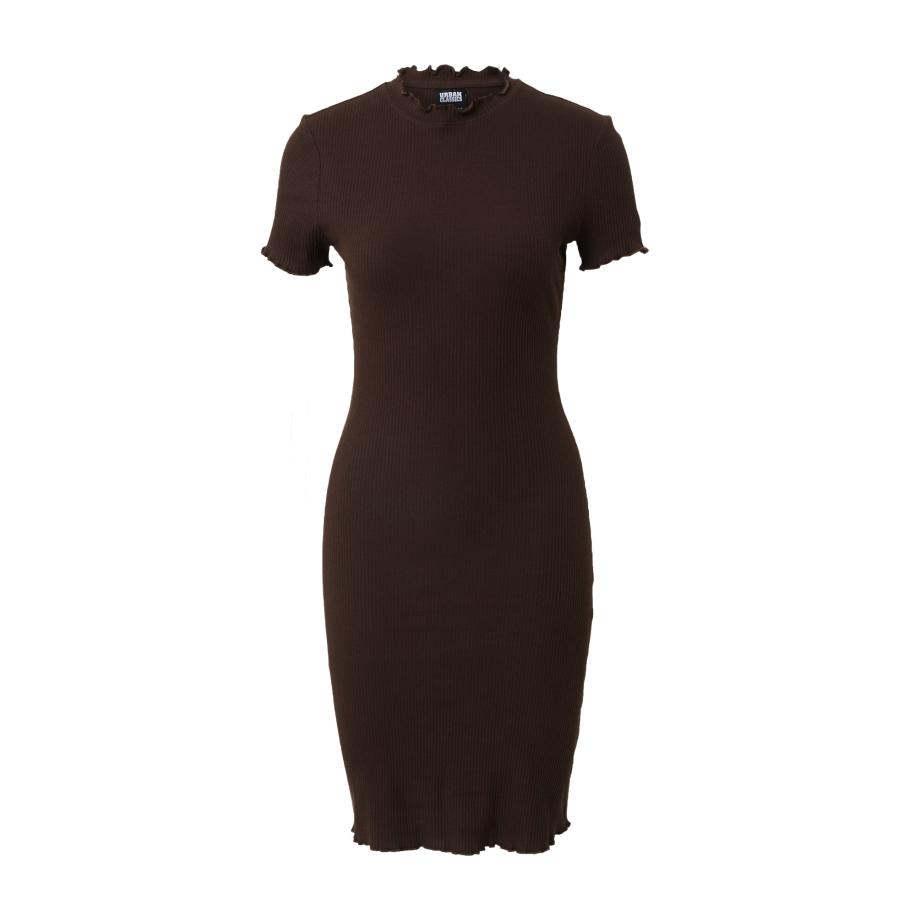 Urban Classics Urban Classics Jurk chocoladebruin -