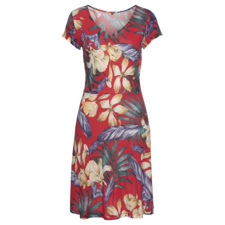 Lascana LASCANA Strandjurk royal blue/koningsblauw / pasteelgeel / rood