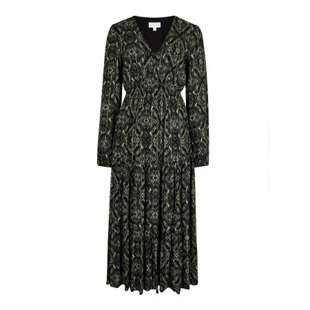 Apricot Apricot Jurk Smock Waist Tiered groen