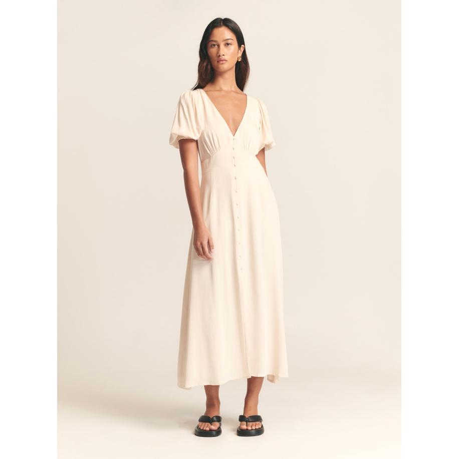 St MRLO St MRLO Jurk Versa lichtbeige -