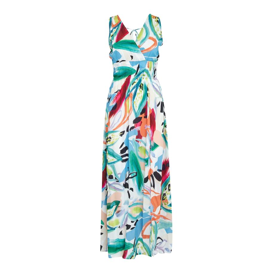 Desires DESIRES Zomerjurk Destiny opaal / groen / oranje / wit -