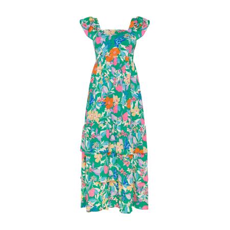 FELIPA FELIPA Zomerjurk groen / gemengde kleuren