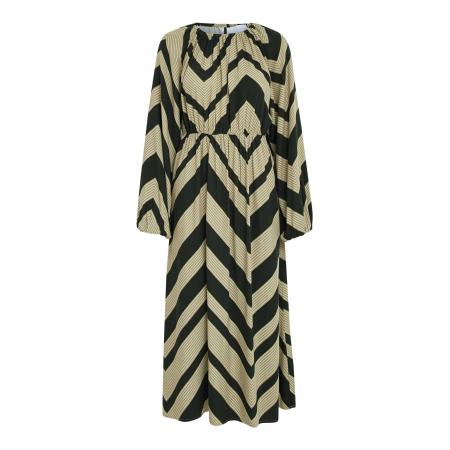 Minus minus Jurk Jalia kaki / zwart