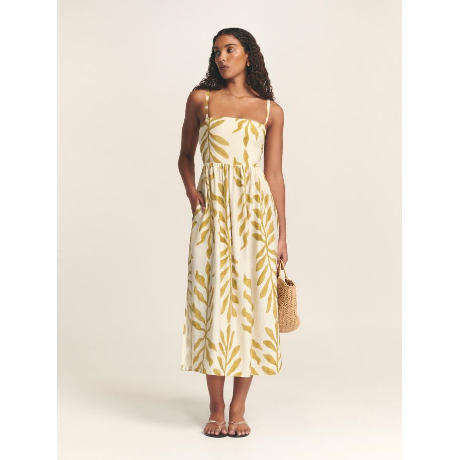 St MRLO St MRLO Jurk LANAH crème / goud -