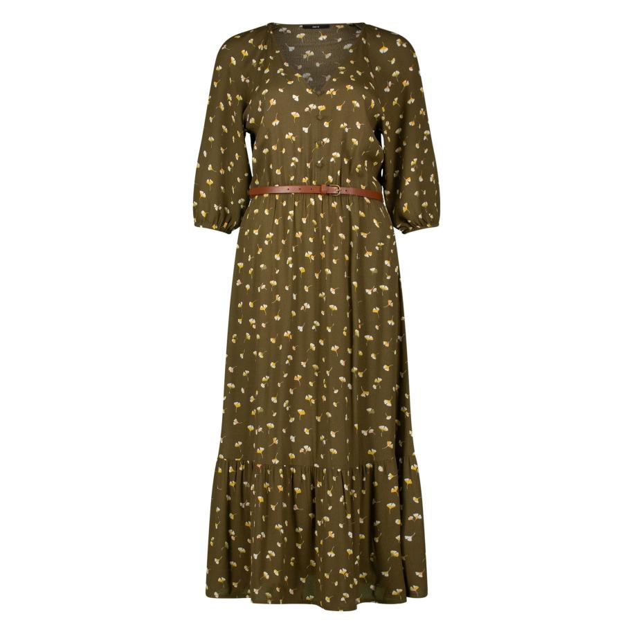 Zero zero Jurk olijfgroen -