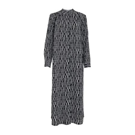 Peppercorn Peppercorn Blousejurk Philippa antraciet / wit