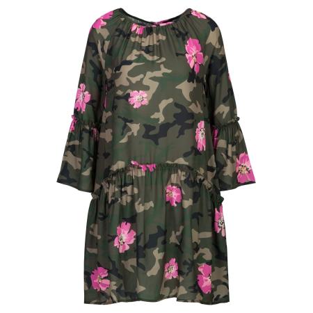 Dine'n'Dance DinenDance Zomerjurk Yade donkergroen / lichtroze