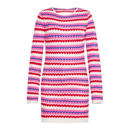 ebeeza ebeeza Jurk blauw / lichtroze / rood / wolwit