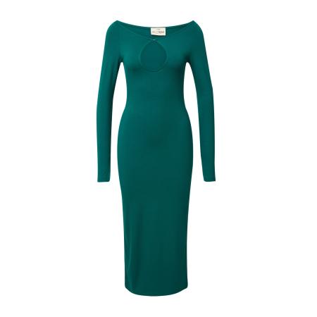 A LOT LESS Jurk Juliana donkergroen