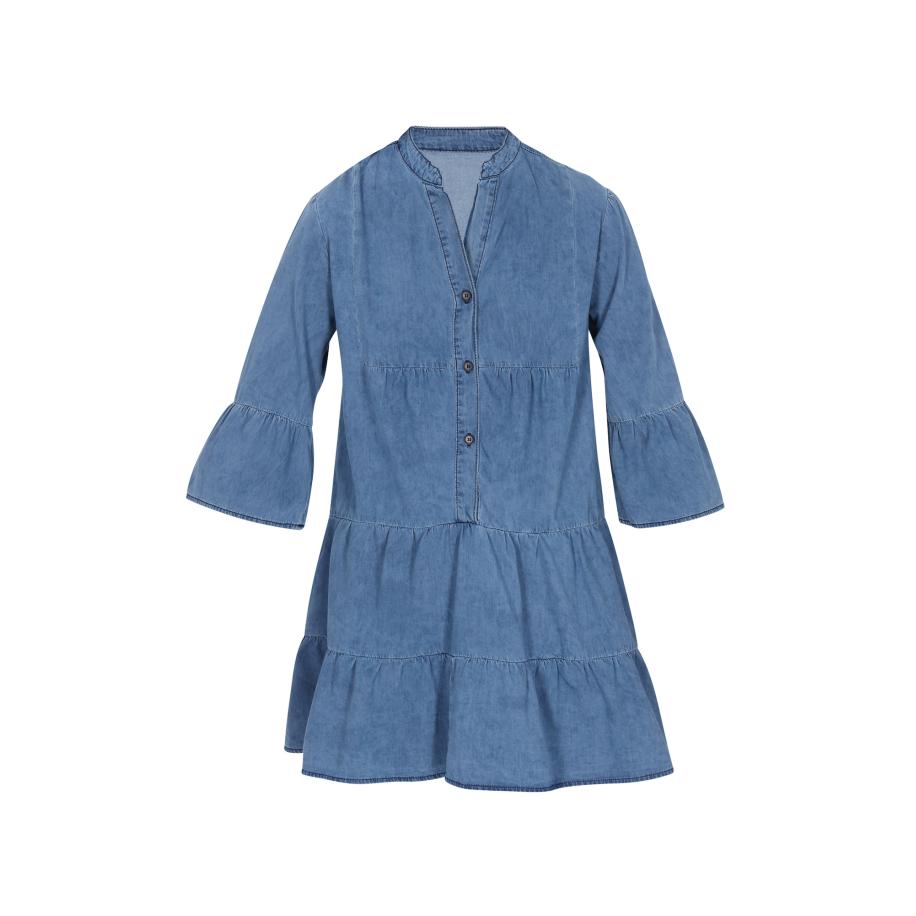 NALLY NALLY Blousejurk Fashion Look blauw denim -