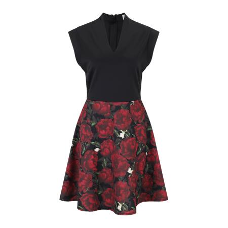 Guido Maria Kretschmer Women Jurk Paulina groen / olijfgroen / magenta / zwart