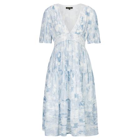 Dine'n'Dance DinenDance Zomerjurk Yasmina blauw / wit