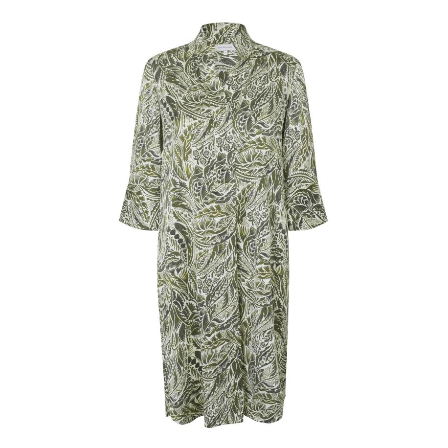 Dea Kudibal Dea Kudibal Jurk Kamilles crème / olijfgroen -