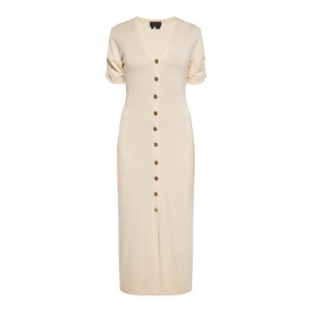 NAEMI NAEMI Gebreide jurk crème