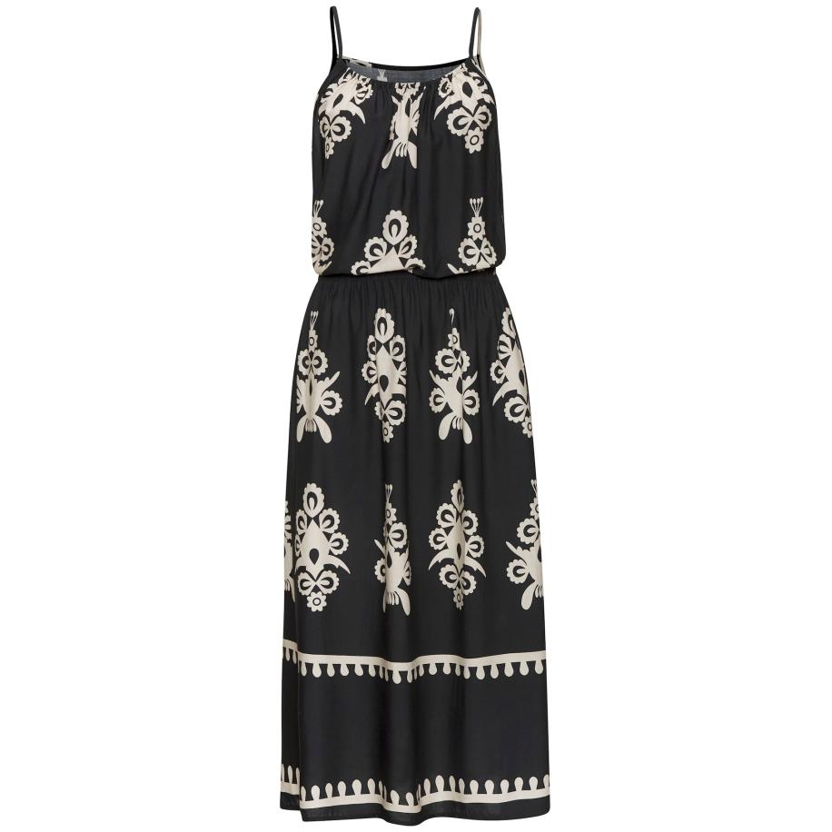 Lascana LASCANA Zomerjurk beige / zwart -