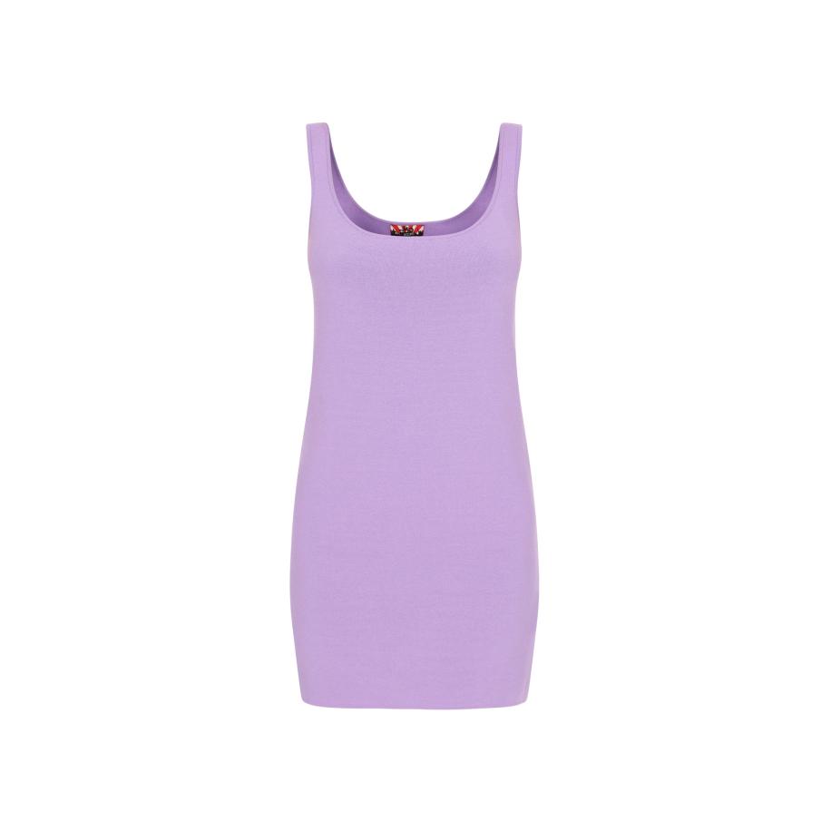 MYMO MYMO Gebreide jurk lila -