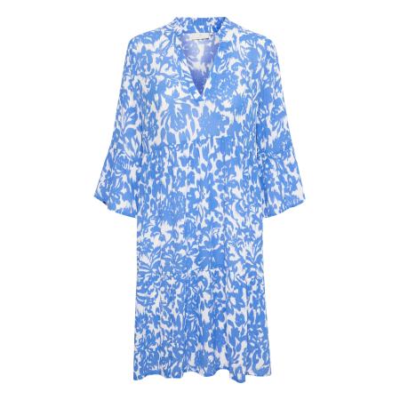 Kaffe Kaffe Jurk Ellen blauw / wit