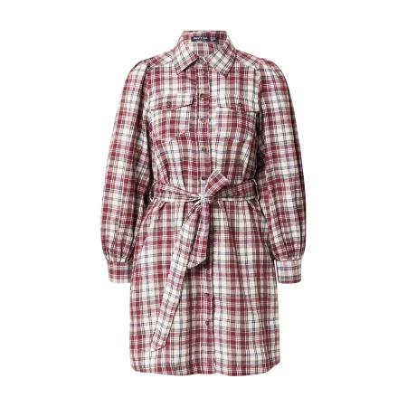 Nasty Gal Nasty Gal Blousejurk lichtbruin / donkerrood / zwart / wit