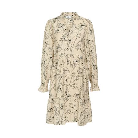 Noa Noa Jurk Mirabel zwart / offwhite