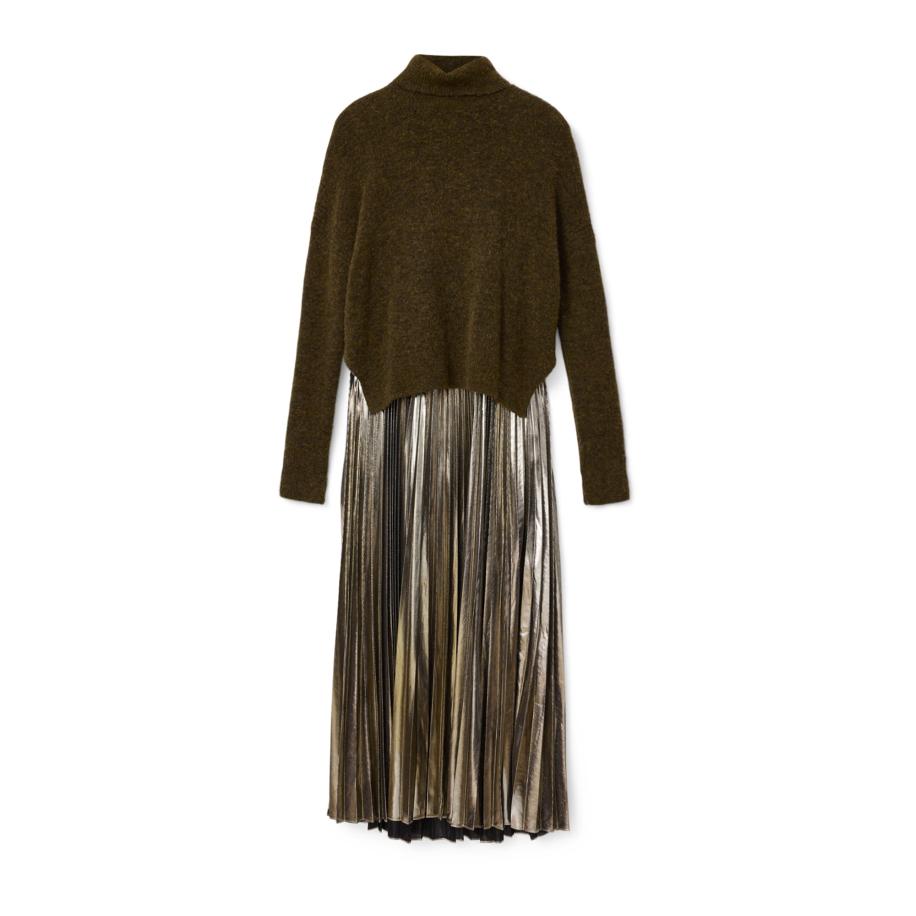 AllSaints AllSaints Jurk SPARK donkerbruin / goud -