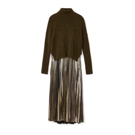 AllSaints AllSaints Jurk SPARK donkerbruin / goud