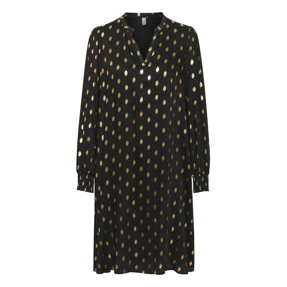 Culture CULTURE Blousejurk goud / zwart -