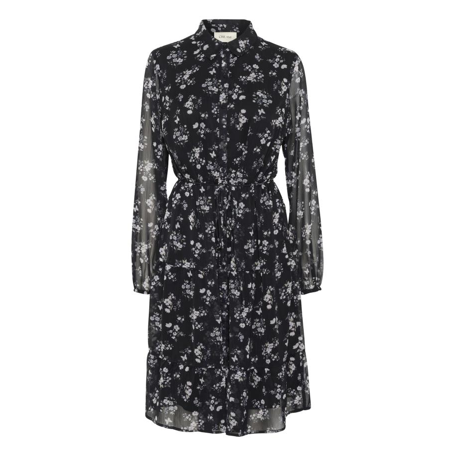 Cream Cream Jurk Yuna zwart -