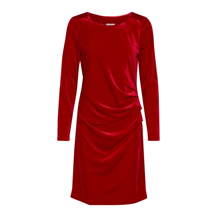 Kaffe Kaffe Jurk KA Kelly rood -