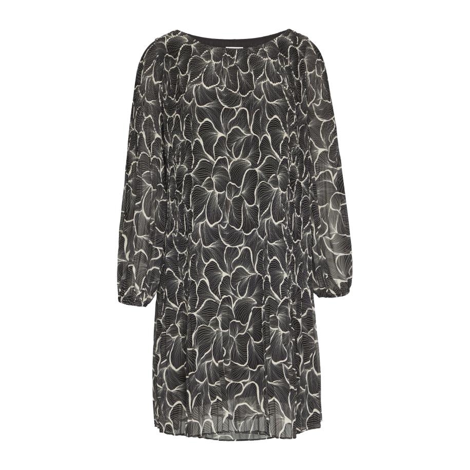 s.Oliver BLACK LABEL Jurk zwart / wit Zwart