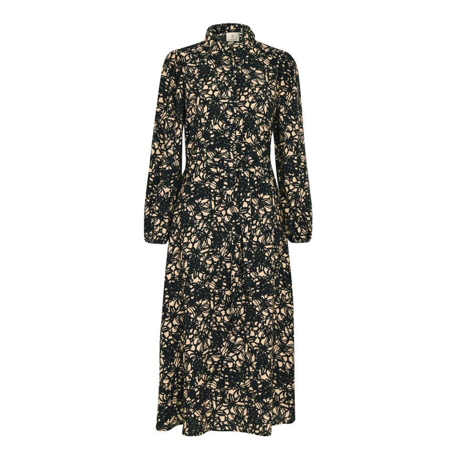 Peppercorn Peppercorn Jurk Malene honing / zwart -