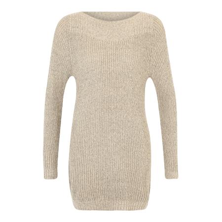 JDY Petite Gebreide jurk JDYWHITNEY MEGAN grijs gemêleerd