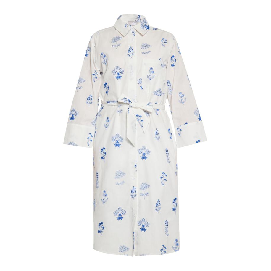 Usha Usha Blousejurk blauw / wit -