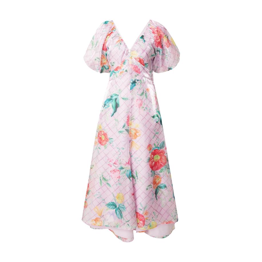 Coast Jurk groen / pruim / oranje / rood Paars