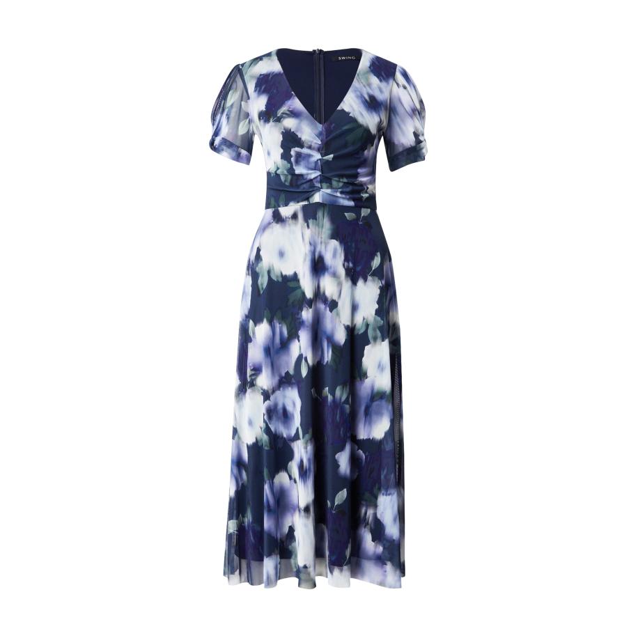 Swing SWING Jurk marine / donkerblauw / spar / wit -