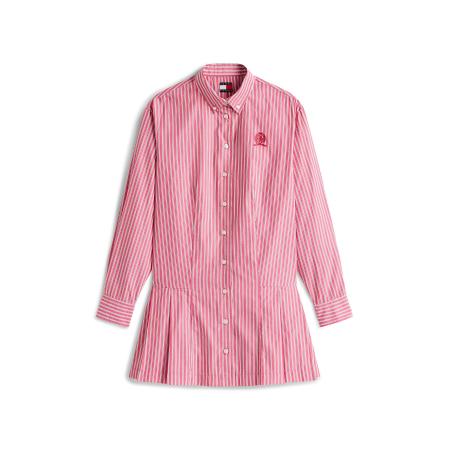 Tommy Jeans Tommy Jeans Blousejurk pink / wit