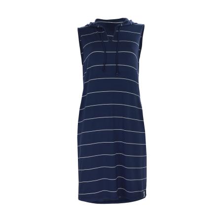 Vivid VIVID Jurk donkerblauw / wit