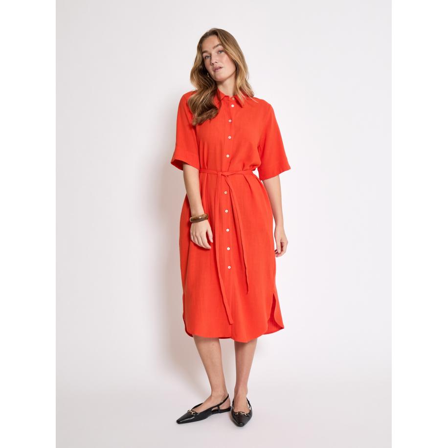 Peppercorn Peppercorn Blousejurk Hannah oranje -