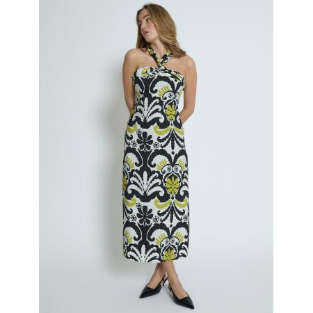 Desires DESIRES Jurk Nori kiwi / zwart / wit