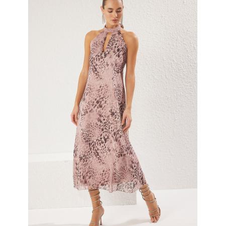 Trendyol Trendyol Jurk chocoladebruin / oudroze