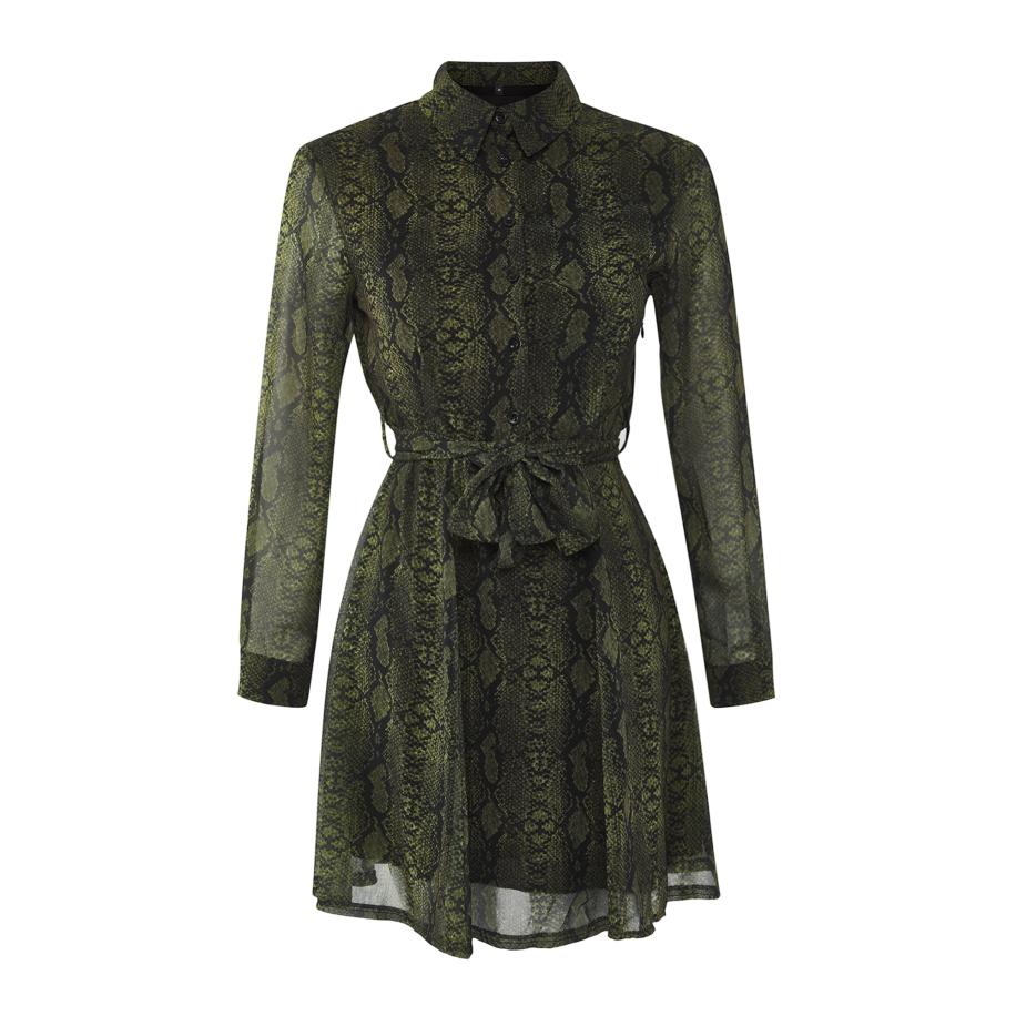 Trendyol Trendyol Jurk groen / spar / zwart -