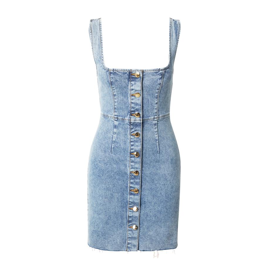 Hoermanseder Hoermanseder Jurk Lani blauw denim -