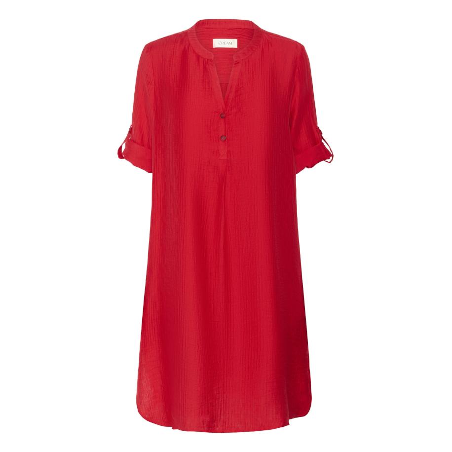 Cream Cream Blousejurk Wilma knalrood -