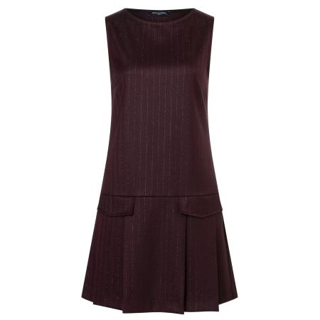 Ana Alcazar Jurk Adeba goud / bordeaux