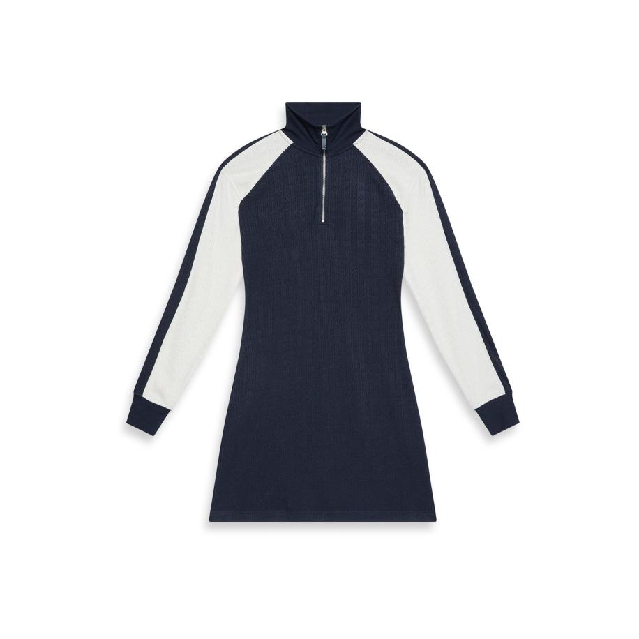 Calvin Klein Calvin Klein Jeans Jurk nachtblauw / wit -