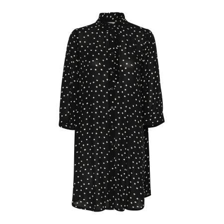 Kaffe Blousejurk KA Vinni Amber zwart / wit