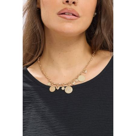 Yours Gold Tone Pendant Charm Necklace Size One Size