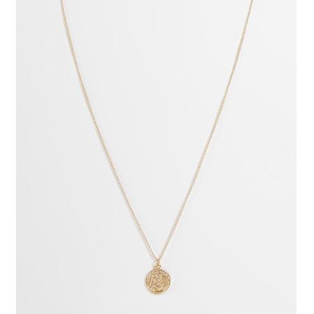 Reclaimed Vintage Uniseks ketting met Sint Christoffel-hangertje in goud