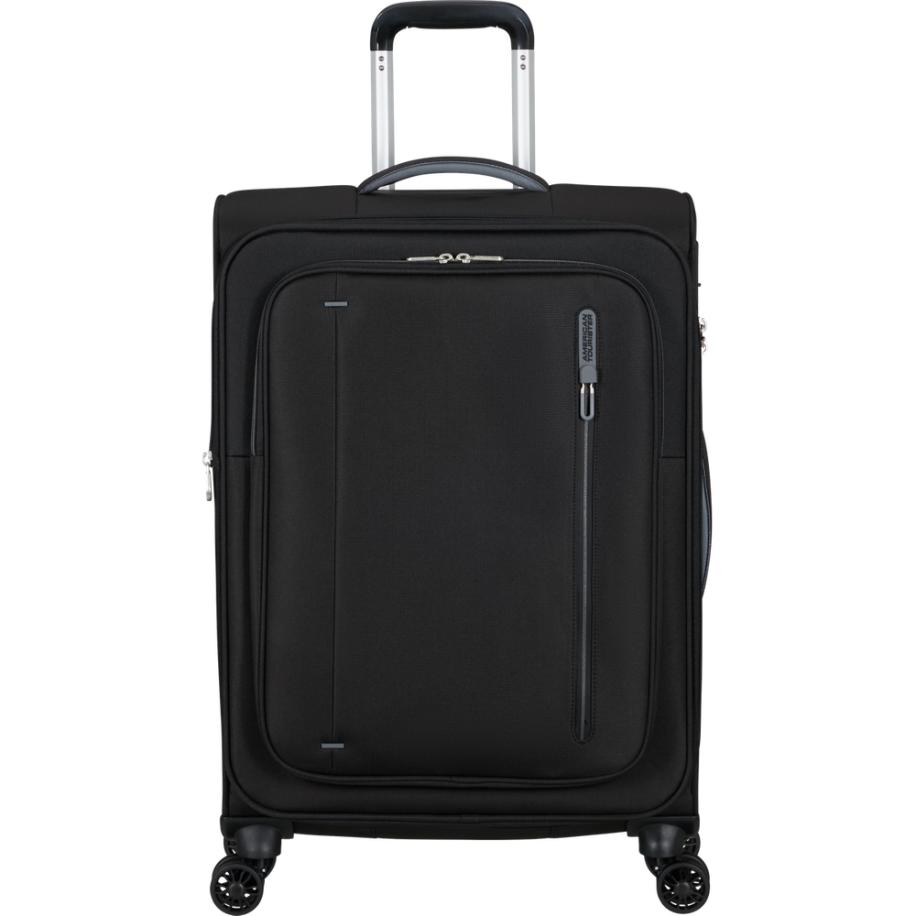 American Tourister Cloudrider Middelgrote ruimbagage Jet Black Zwart
