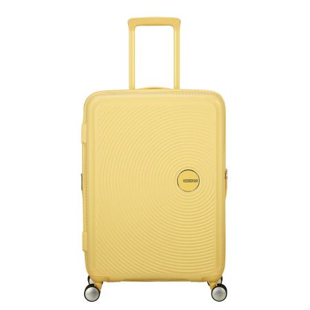 American Tourister Soundbox Spinner 67/24 TSA Expandable pastel yellow